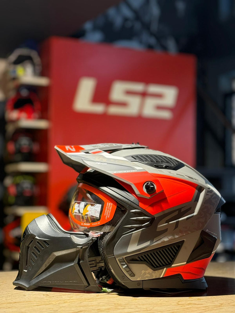 OF606 Drifter M.Silver Titanium Red – www.ls2helmetspk.com