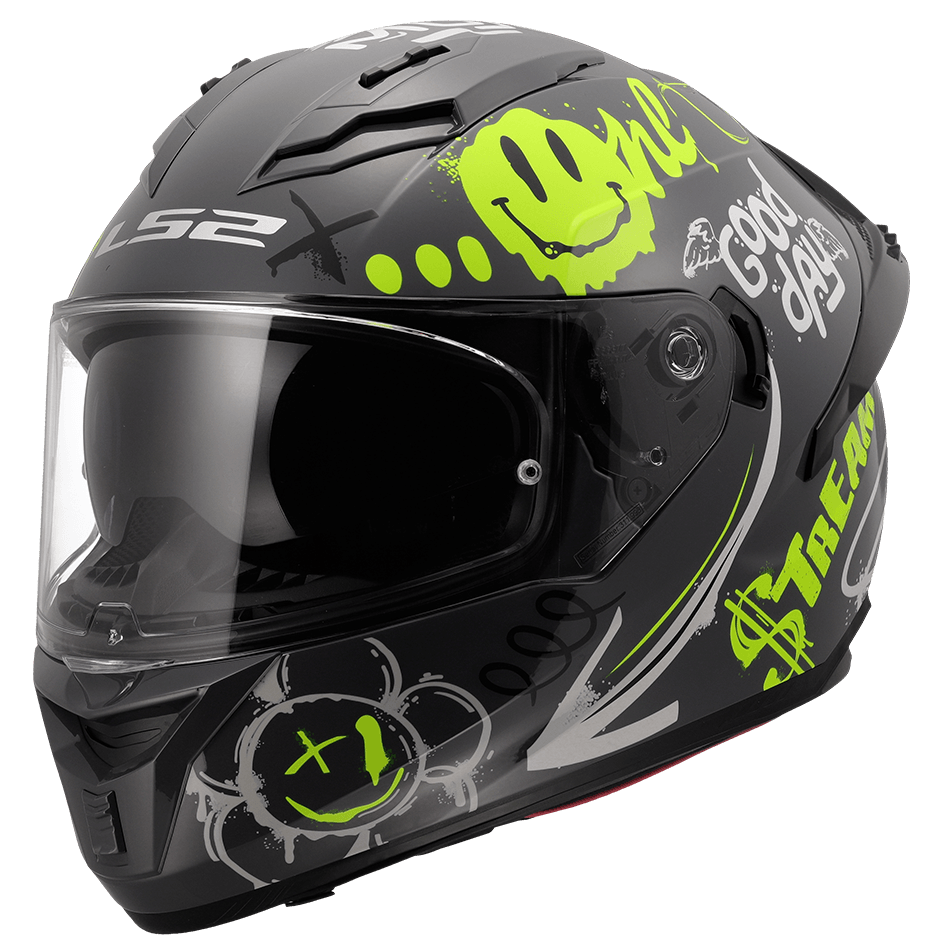 FF806 Fusion One  Gloss Grey Hi-Vis Yellow