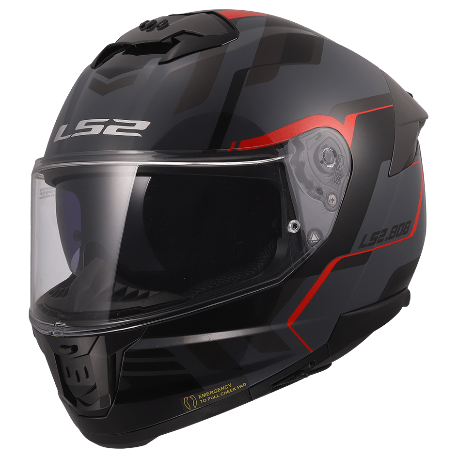 FF808 STREAM II Oxik Matt Grey Red –