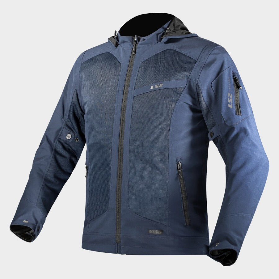 LS2 BOLTON AIR MAN JACKET DARK BLUE With SHELTEX