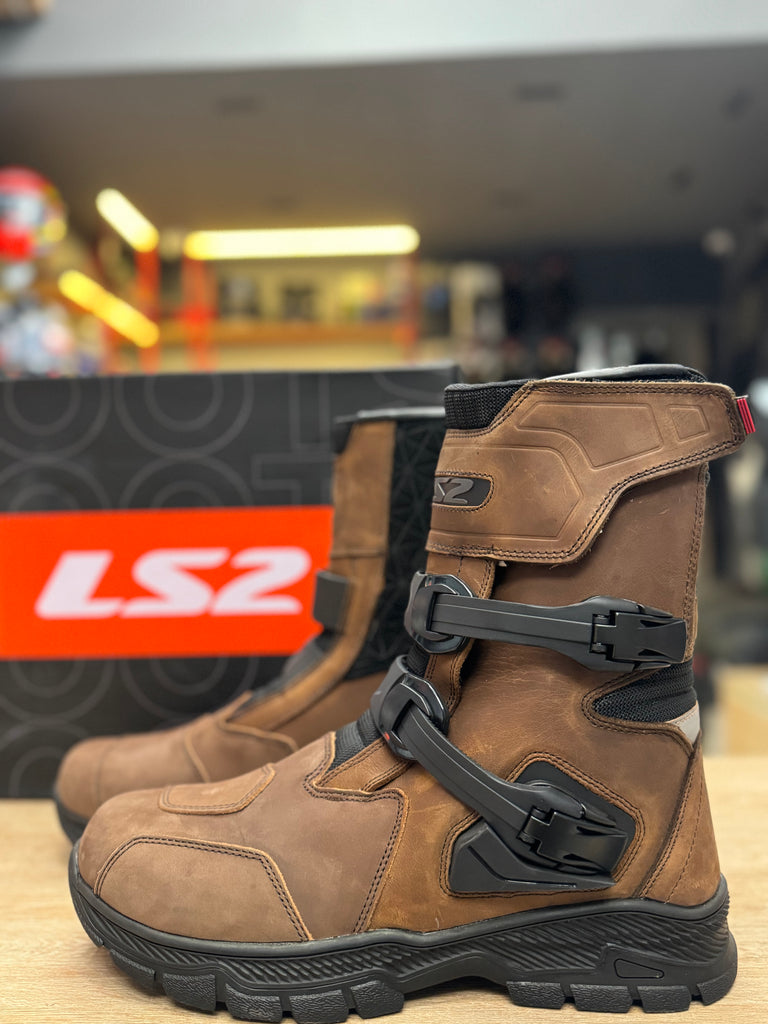 LS2 ADVENTURE MAN BOOTS W/P BROWN – www.ls2helmetspk.com