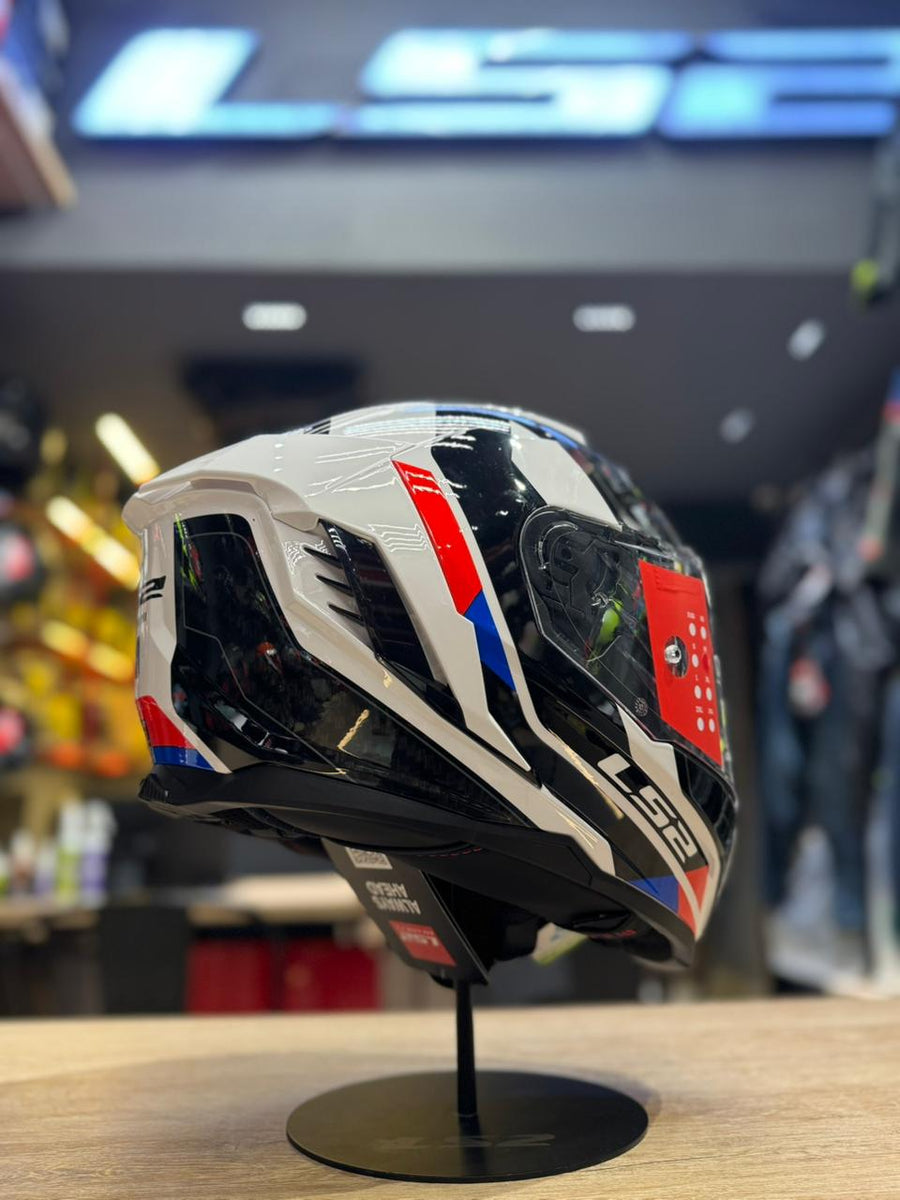 FF818 STORM III SPORY WHITE BLUE RED – www.ls2helmetspk.com