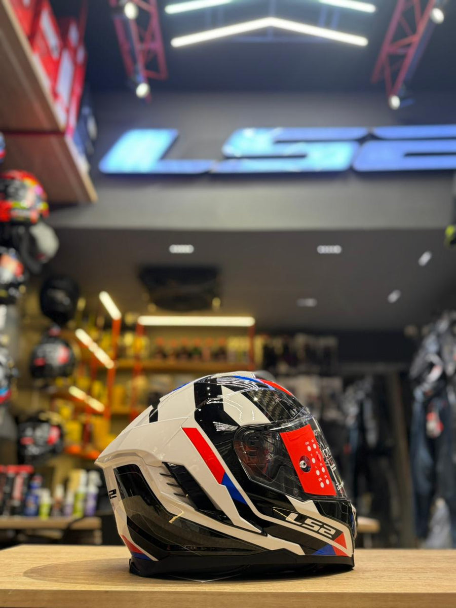FF818 STORM III SPORY WHITE BLUE RED – www.ls2helmetspk.com