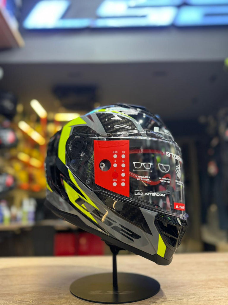 ls2 full face helmet ff350 atmos black and yellow FF818 STORM III DYNAMO BLACK HI-VIS YELLOW – www.ls2helmetspk.com