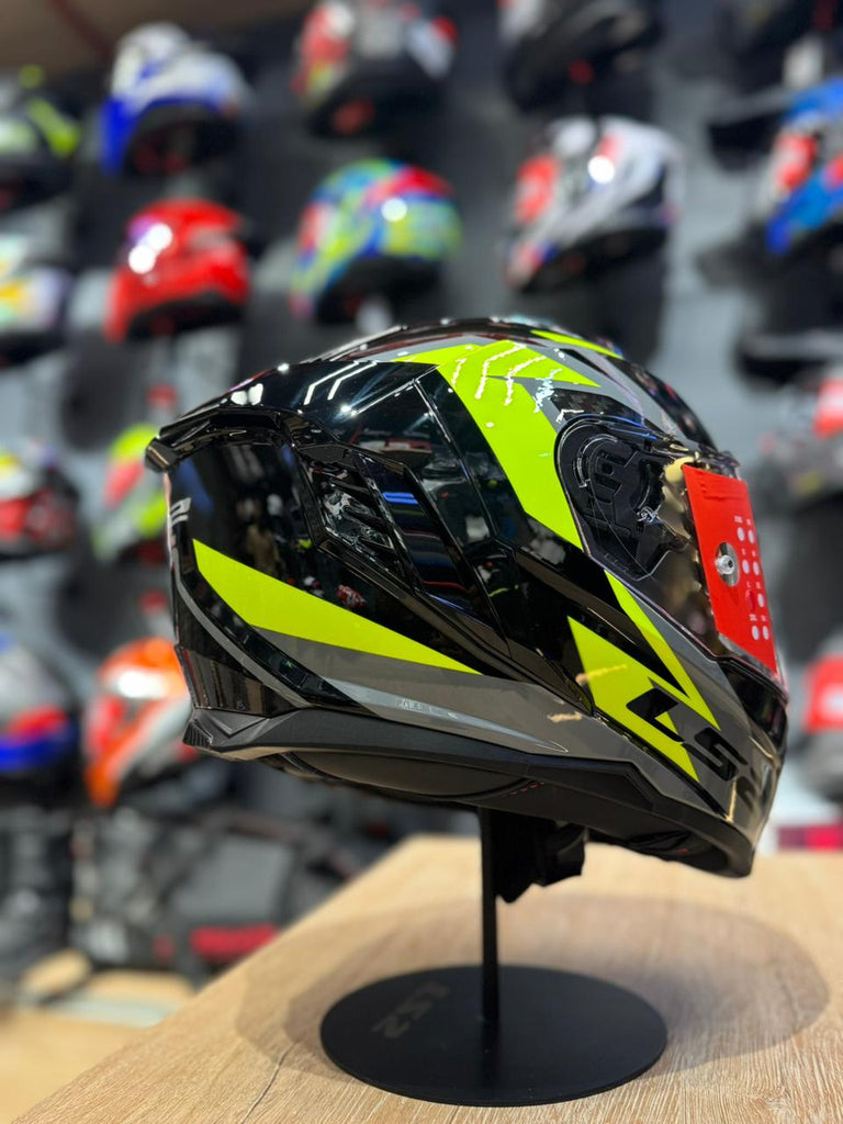 ls2 full face helmet ff350 atmos black and yellow FF818 STORM III DYNAMO BLACK HI-VIS YELLOW – www.ls2helmetspk.com