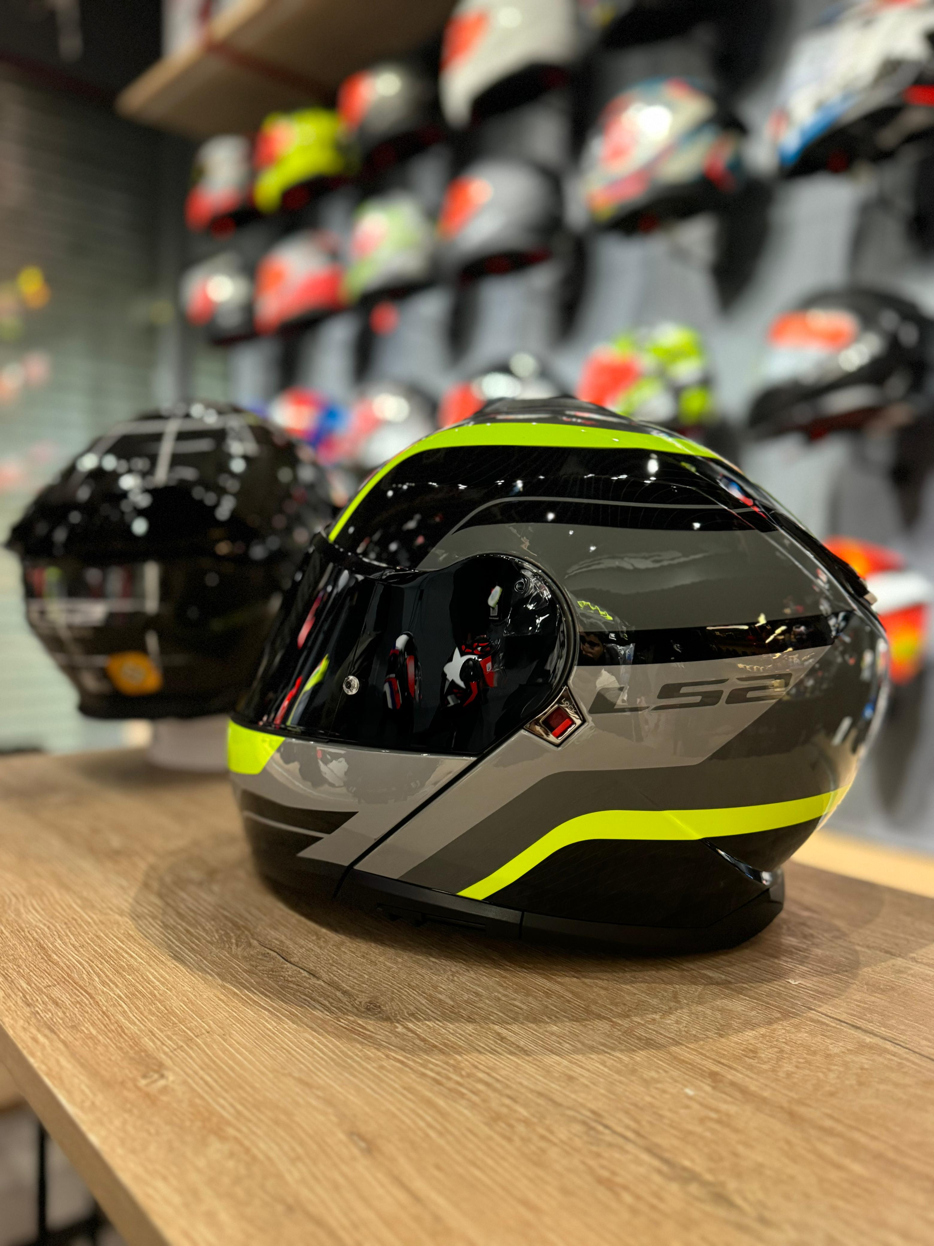 Casco LS2 FF908 Strobe II Monza Matt Black / H-V Yellow