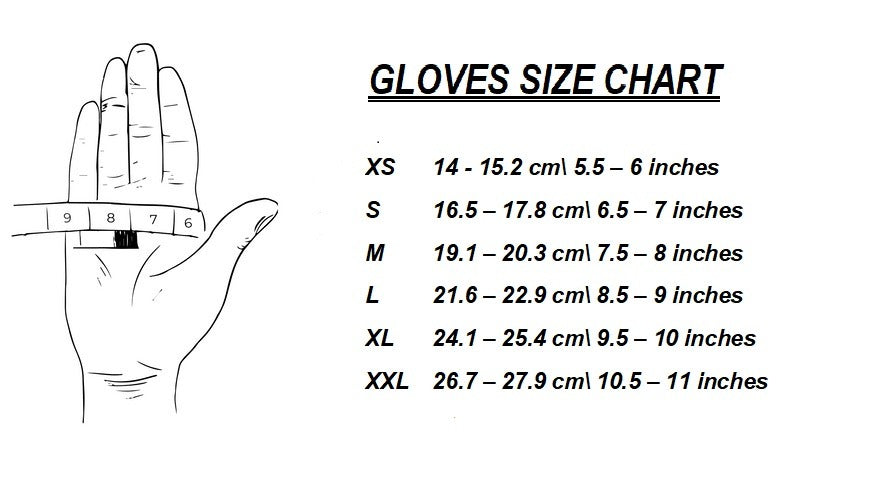 GLOVE SIZE CHART