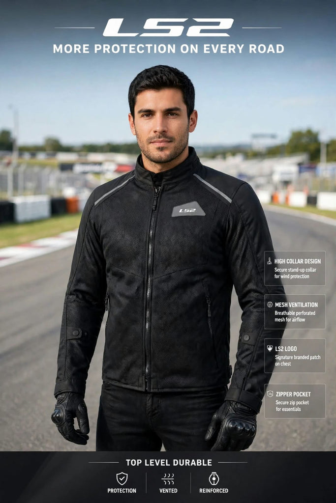 LS2 BREEZE MAN JACKET BLACK
