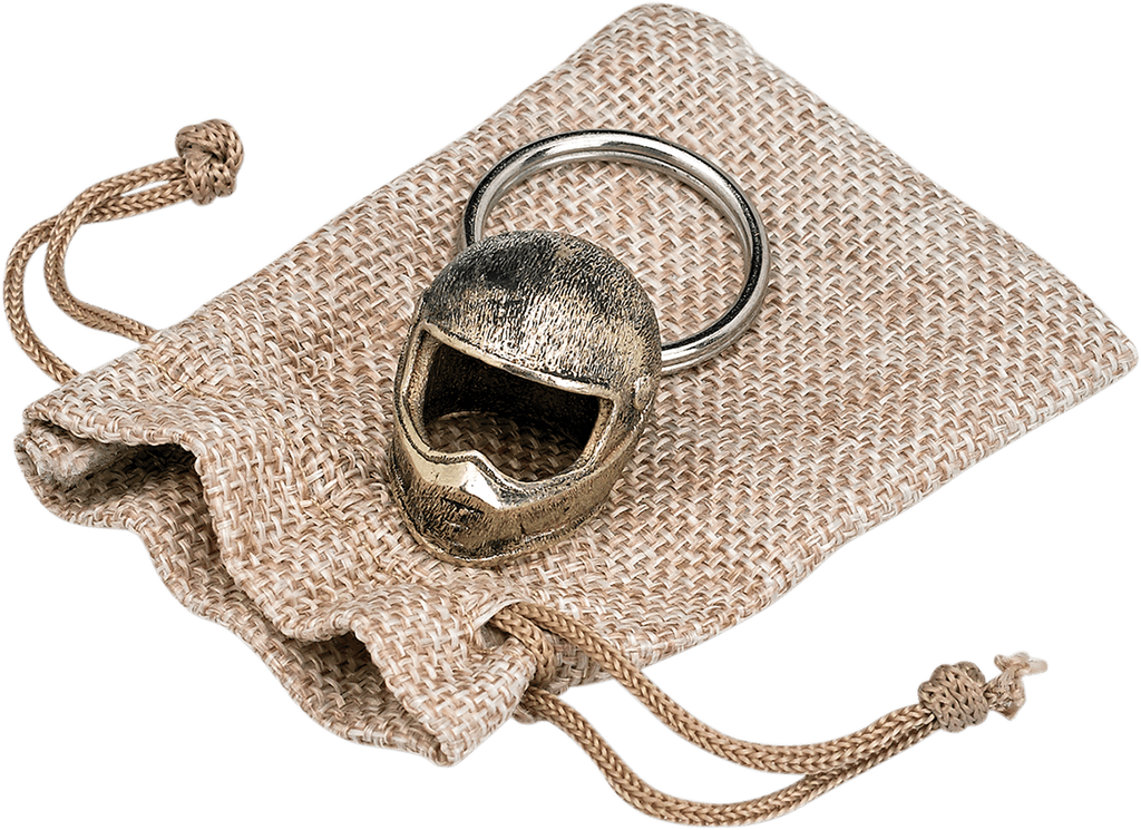 Key Ring Brass Helmet Bitwel